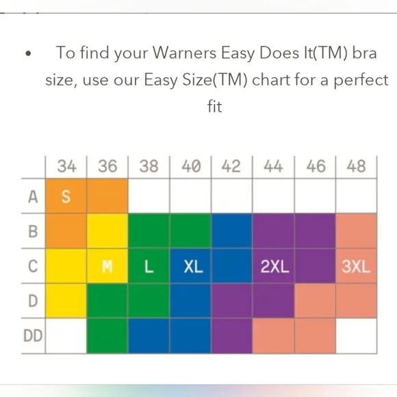 Warner's Wireless Lightly Lined Comfort Bra Size Large - Picture 7 of 7